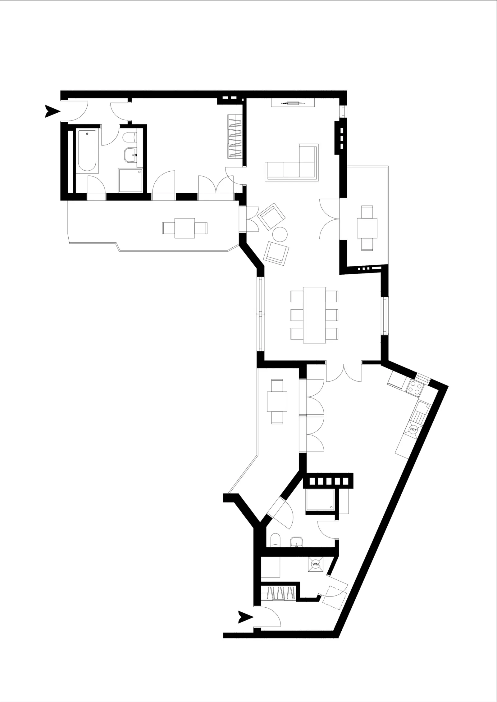 Grundriss: hell und ruhig, 3 Terrassen und Ost-West Ausrichtung